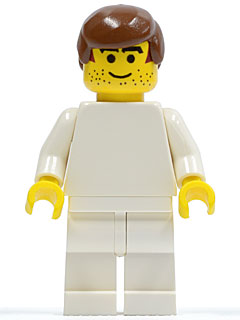 Preowned LEGO® Minifigure – Sports soc072 Soccer Player White Team Player 2