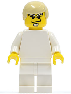 Preowned LEGO® Minifigure – Sports soc073 Soccer Player White Team Player 3