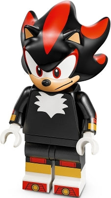 Preowned LEGO® Minifigure – Sonic the Hedgehog son012 Shadow the Hedgehog - Closed Mouth