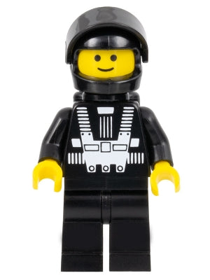 Preowned LEGO® Minifigure – Space sp001NEW Blacktron 1 Reissue w/Yellow Hands