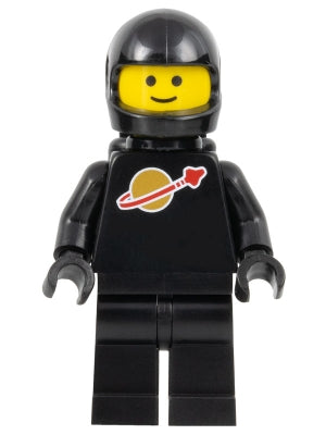 Preowned LEGO® Minifigure – Space sp003NEW2 Classic Space Black w/Air Tanks and Motorcycle