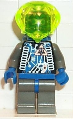 Preowned LEGO® Minifigure – Space sp021 Insectoids Zotaxian Alien Male Gray and Blue w/Silv