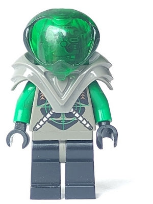 Preowned LEGO® Minifigure – Space sp030 Insectoids Zotaxian Alien Male Gray and Green w/Gre