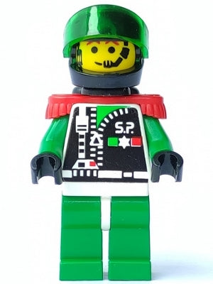 Preowned LEGO® Minifigure – Space sp038 Space Police 2 Chief (Captain Magenta)