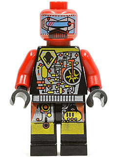 Preowned LEGO® Minifigure – Space sp044 UFO Droid Red (Techdroid 2)