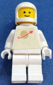Preowned LEGO® Minifigure – Space sp063 Classic Space White w/Air Tanks Stickered Torso Pat