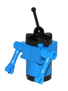 Preowned LEGO® Minifigure – Space sp071 Classic Space Droid Round Plate Base Blue and Black