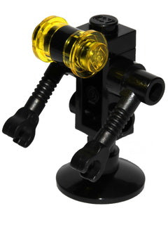 Preowned LEGO® Minifigure – Space sp084 Futuron Droid Black w/Trans-Yellow Eyes