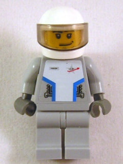 Preowned LEGO® Minifigure – Space sp086s Star Justice Astronaut 1 w/Torso Sticker (Silver B