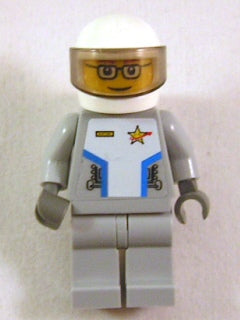 Preowned LEGO® Minifigure – Space sp087s Star Justice Astronaut 2 w/Torso Sticker (glasses