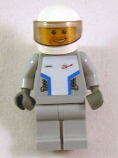 Preowned LEGO® Minifigure – Space sp088s Star Justice Astronaut 3 w/Torso Sticker (Beard Ar