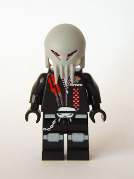 Preowned LEGO® Minifigure – Space sp101 Space Police 3 Alien Skull Twin