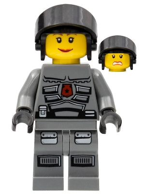 Preowned LEGO® Minifigure – Space sp107 Space Police 3 Officer 9 Female