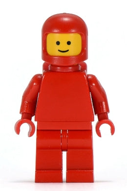 Preowned LEGO® Minifigure – Space sp127 Classic Space Red w/Air Tanks Torso Plain