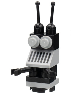 Preowned LEGO® Minifigure – Space sp133 Classic Space Droid Round Plate Base Light Bluish G