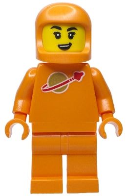 Preowned LEGO® Minifigure – Space sp142 Classic Space - Orange without Air Tanks, Female