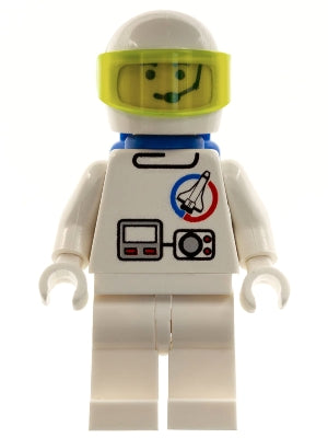 Preowned LEGO® Minifigure – Town splc007 Launch Command Astronaut Helmet Trans-Neon Green V