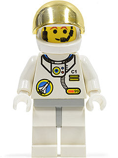 Preowned LEGO® Minifigure – Town spp003 Space Port Astronaut C1 White Legs w/Light Gray Hip