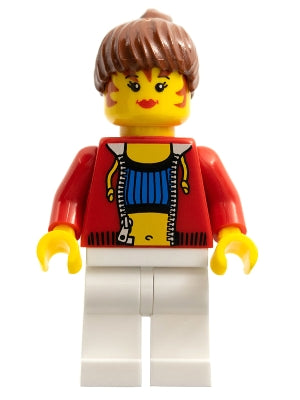 Preowned LEGO® Minifigure – Studios stu010b Female w/Crop Top and Navel Pattern LEGO® Logo
