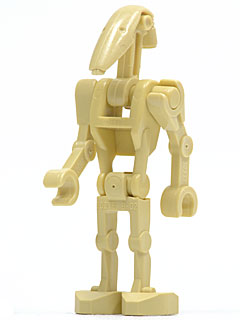 Preowned LEGO® Minifigure – Star Wars sw0001b Battle Droid Tan w/out Back Plate