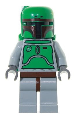 Preowned LEGO® Minifigure – Star Wars sw0002 Boba Fett Classic Grays