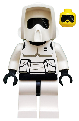 Preowned LEGO® Minifigure – Star Wars sw0005 Imperial Scout Trooper Yellow Head Dark Gray T