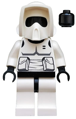 Preowned LEGO® Minifigure – Star Wars sw0005a Imperial Scout Trooper Plain Black Head Dark