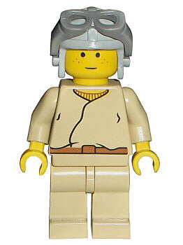 Preowned LEGO® Minifigure – Star Wars sw0008 Anakin Skywalker (Light Gray Aviator Cap)