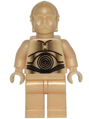 Preowned LEGO® Minifigure – Star Wars sw0010 C-3PO Pearl Light Gold