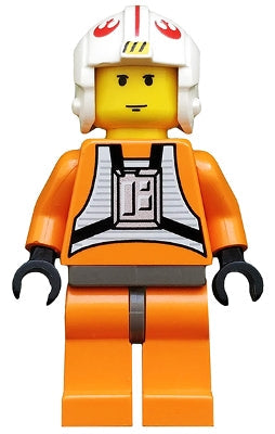 Preowned LEGO® Minifigure – Star Wars sw0019 Luke Skywalker w/Dark Gray Hips (Pilot)