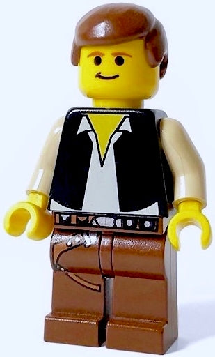 Preowned LEGO® Minifigure – Star Wars sw0045 Han Solo Brown Legs w/Holster Pattern