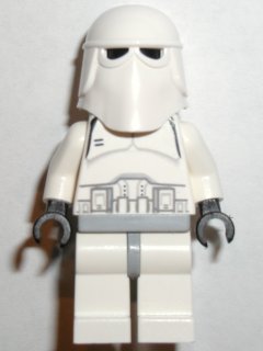 Preowned LEGO® Minifigure – Star Wars sw0080 Snowtrooper Light Bluish Gray Hips Black Hands
