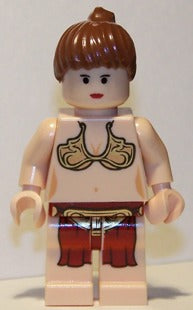 Preowned LEGO® Minifigure – Star Wars sw0085a Princess Leia Light Nougat Jabba Slave Outfit