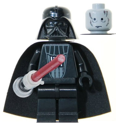 Preowned LEGO® Minifigure – Star Wars sw0117 Darth Vader Trans-Red Light-Up Lightsaber
