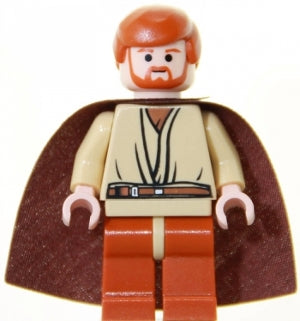 Preowned LEGO® Minifigure – Star Wars sw0135 Obi-Wan Kenobi (Dark Orange Legs)