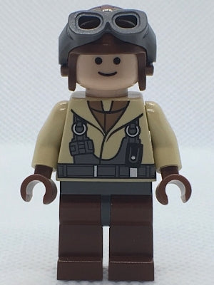 Preowned LEGO® Minifigure – Star Wars sw0160 Naboo Fighter Pilot Tan Jacket