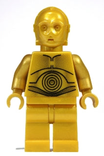 Preowned LEGO® Minifigure – Star Wars sw0161a C-3PO Pearl Gold w/Pearl Gold Hands