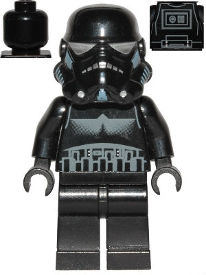 Preowned LEGO® Minifigure – Star Wars sw0166a Imperial Shadow Trooper Short Line on Back