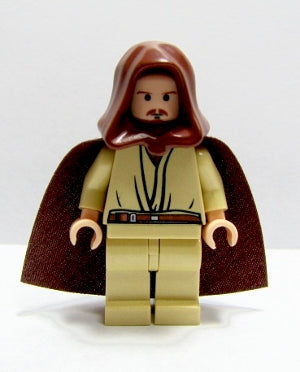Preowned LEGO® Minifigure – Star Wars sw0172a Qui-Gon Jinn Light Nougat Head w/Black Chin D