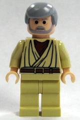 Preowned LEGO® Minifigure – Star Wars sw0174 Obi-Wan Kenobi Old Light Nougat
