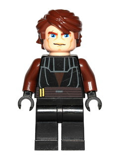 Preowned LEGO® Minifigure – Star Wars sw0183 Anakin Skywalker Large Eyes Reddish Brown Arms