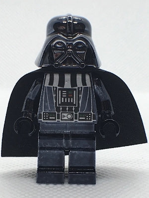 Preowned LEGO® Minifigure – Star Wars sw0218 Darth Vader Chrome Black