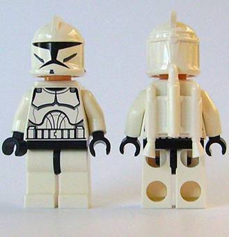Preowned LEGO® Minifigure – Star Wars sw0233 Clone Jet Trooper (Phase 1) Large Eyes