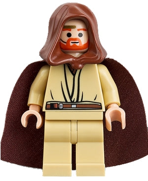 Preowned LEGO® Minifigure – Star Wars sw0234 Obi-Wan Kenobi Young Light Nougat Reddish Brow