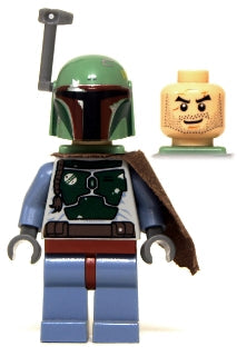 Preowned LEGO® Minifigure – Star Wars sw0279 Boba Fett Pauldron Helmet Jet Pack
