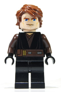 Preowned LEGO® Minifigure – Star Wars sw0317 Anakin Skywalker Large Eyes Dark Brown Arms