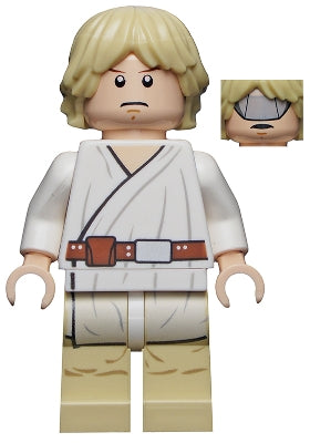 Preowned LEGO® Minifigure – Star Wars sw0335 Luke Skywalker (Tatooine Gray Visor on Reverse