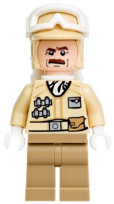Preowned LEGO® Minifigure – Star Wars sw0425 Hoth Rebel Trooper Tan Uniform (Moustache)