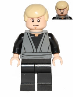 Preowned LEGO® Minifigure – Star Wars sw0433 Luke Skywalker (Dark Bluish Gray Jedi Robe Dua