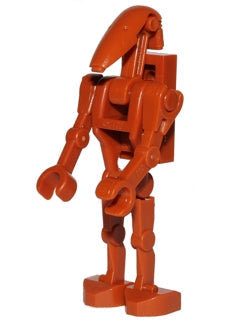 Preowned LEGO® Minifigure – Star Wars sw0467b Battle Droid Dark Orange w/Back Plate